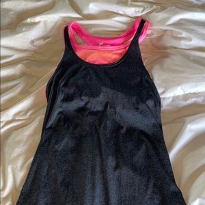 work-out top with built in sports bra!